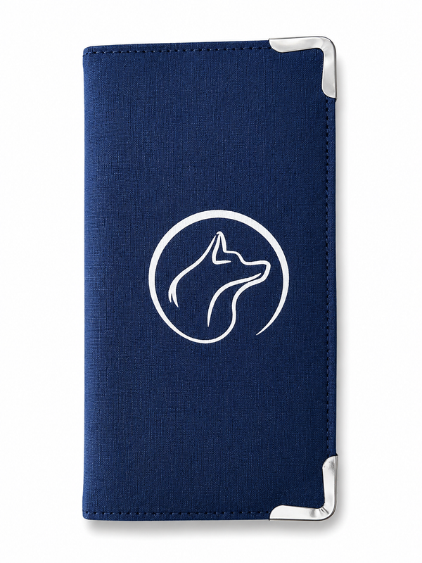 Blue ABC Wolf Server Book – Premium 9x5 Organizer by a Waiter & Sommelier