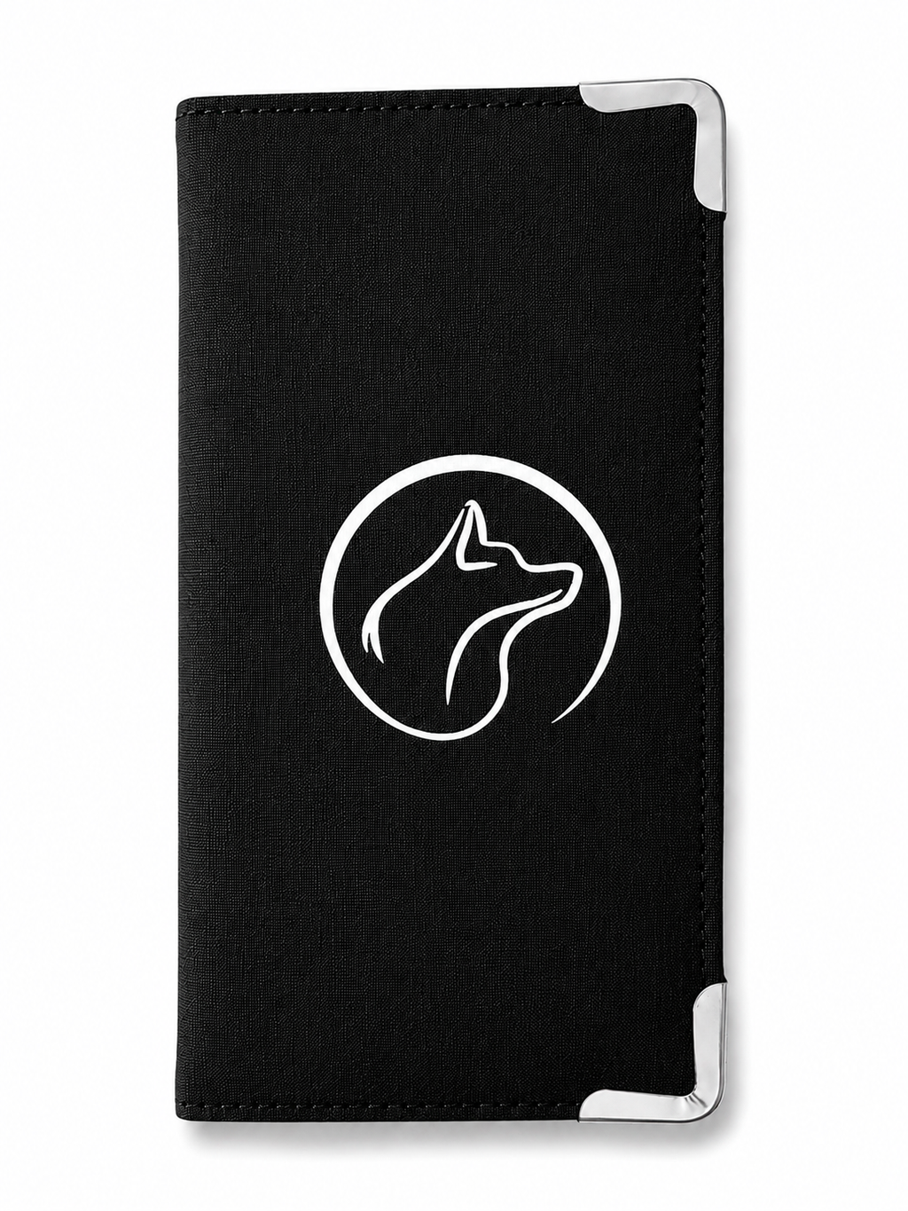 Black ABC Wolf Server Book – Premium 9x5 Organizer by a Waiter & Sommelier