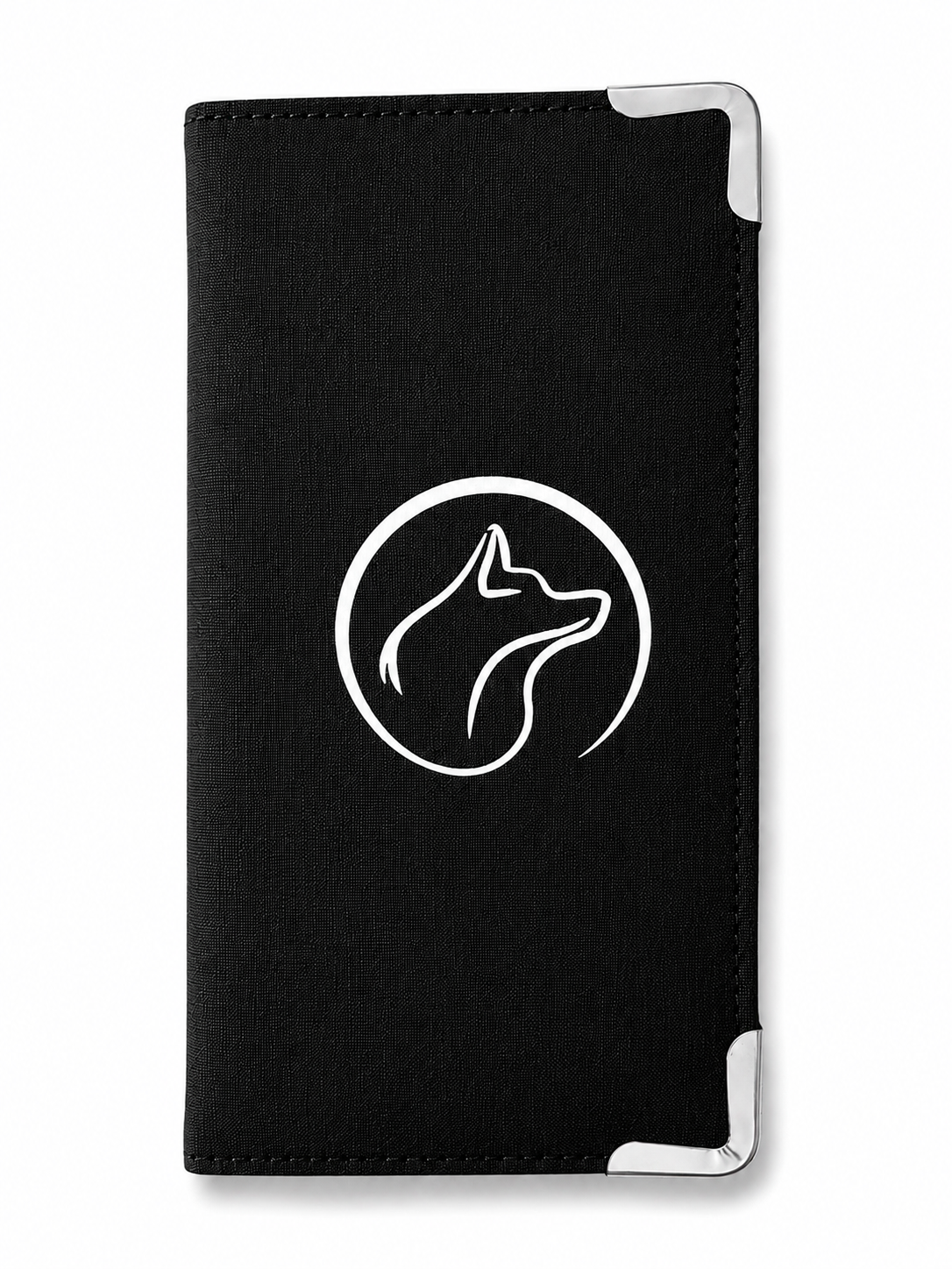 Black ABC Wolf Server Book – Premium 9x5 Organizer by a Waiter & Sommelier